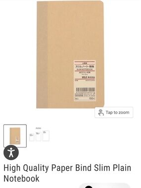 MUJI Slim Plain A6 notebooks 10pk (NWT)